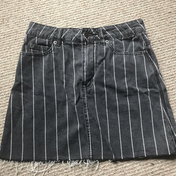 RVCA Striped Denim Skirt - Picture 2 of 3